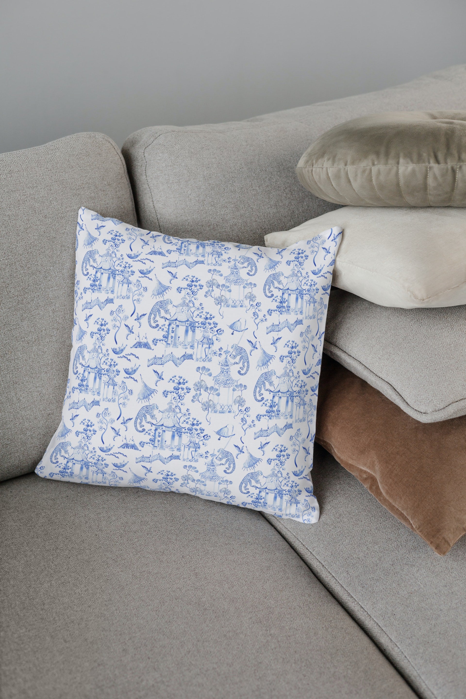 Light blue outdoor discount pillows