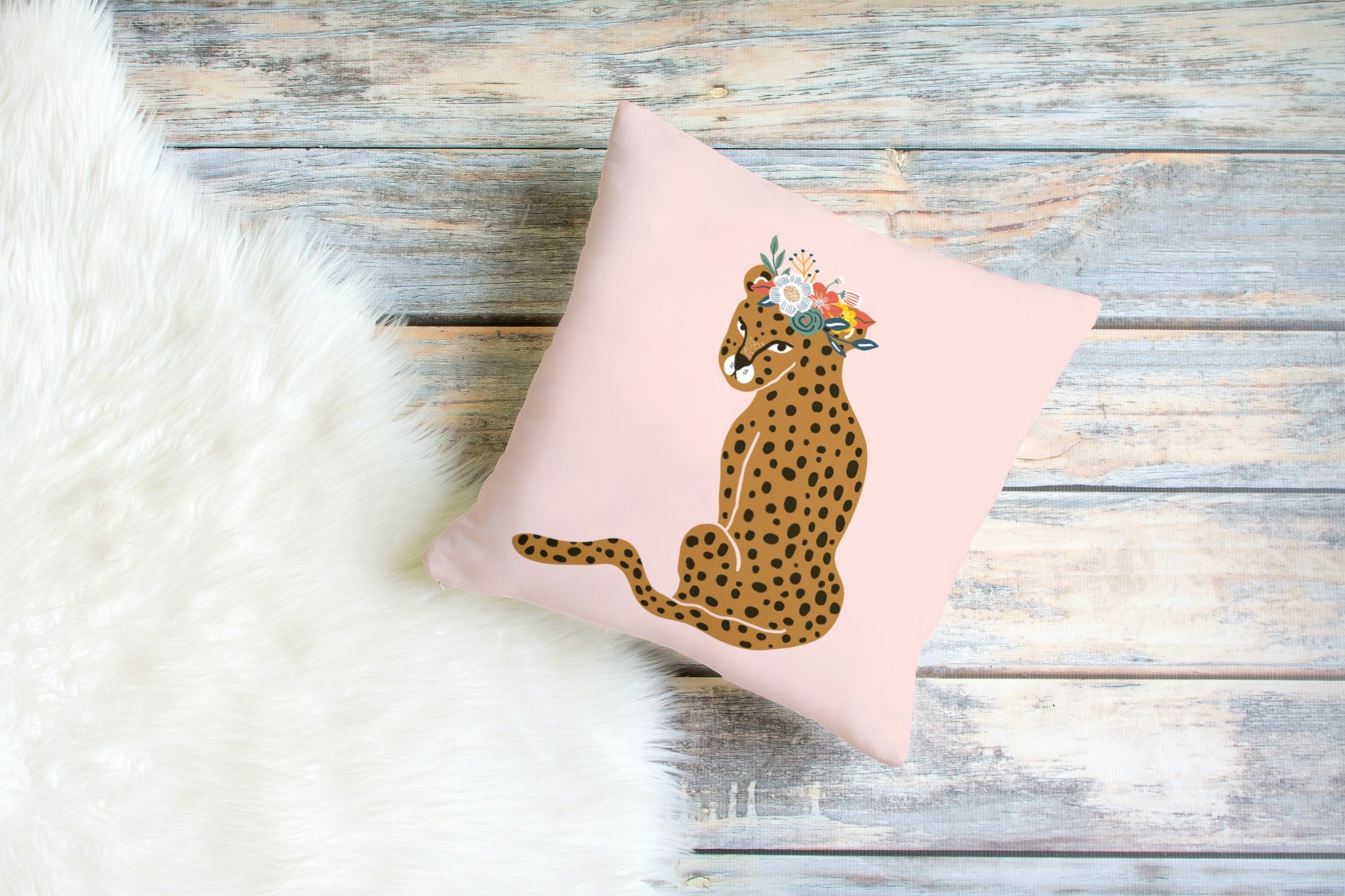 Amur Outdoor Pillows Floral Leopard Tarragonia