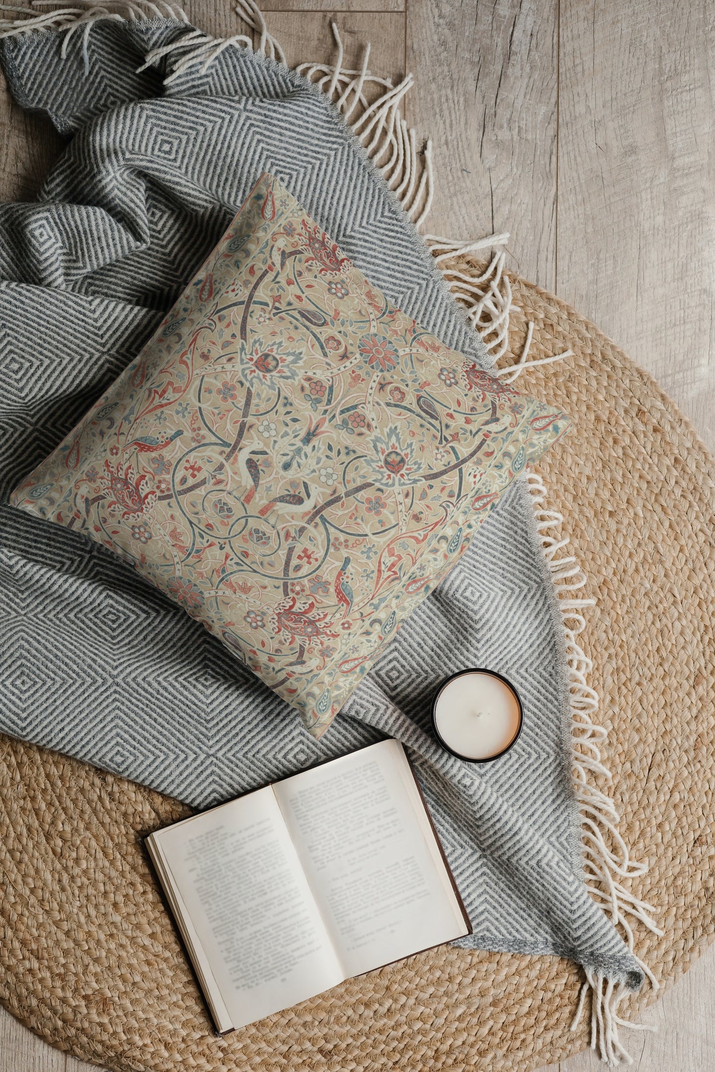 Bullerswood Outdoor Pillow William Morris Spice Manilla