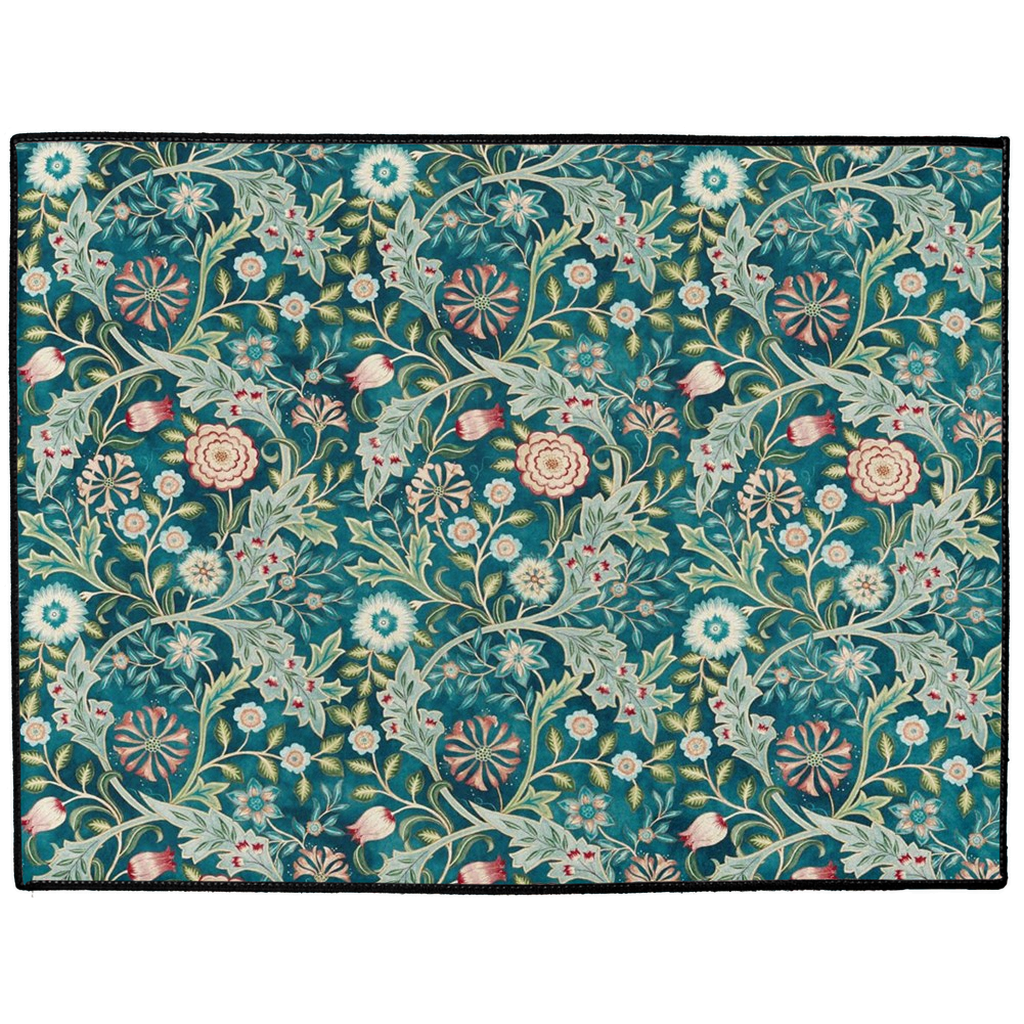 Oxford Indoor/Outdoor Floor Mat William Morris Wilhelmina Blue