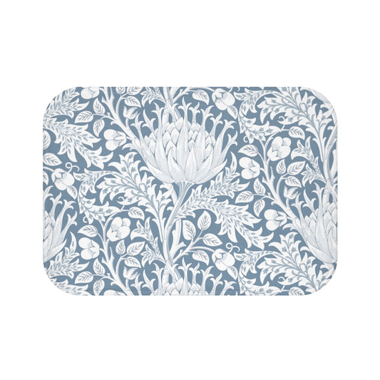 William Morris Blue Artichoke Bath Mat