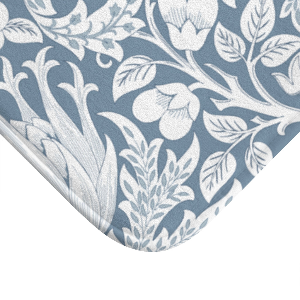 William Morris Blue Artichoke Bath Mat