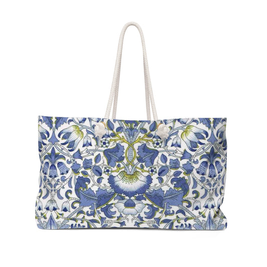William Morris Lodden Lilac Blue Weekend Bag