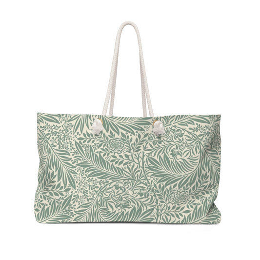 William Morris Larkspur Sage Green Weekend Bag