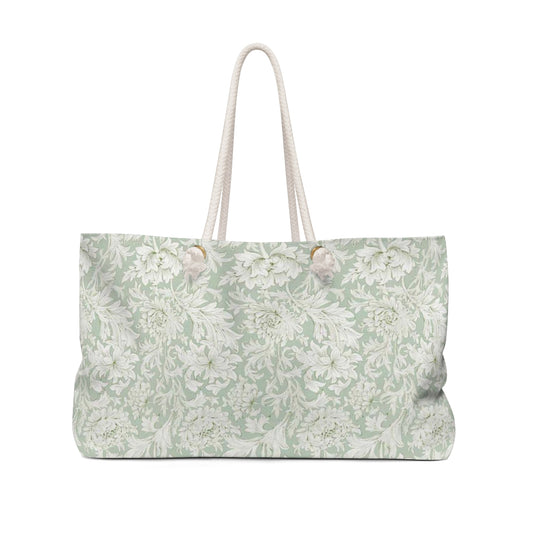 William Morris Chrysanthemum Toile Willow Weekend Bag