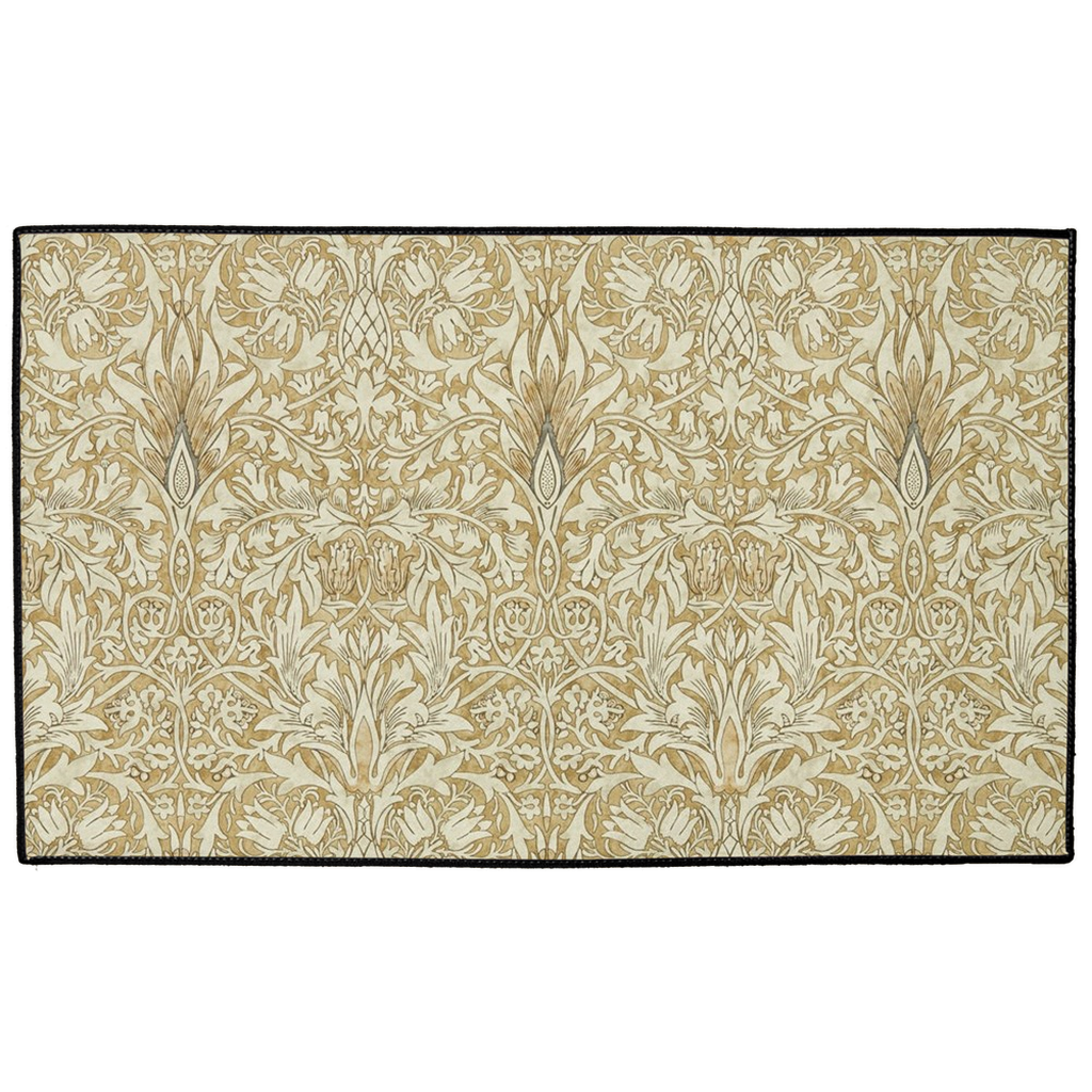 Burleigh Indoor/Outdoor Floor Mat William Morris Snakeshead Gold