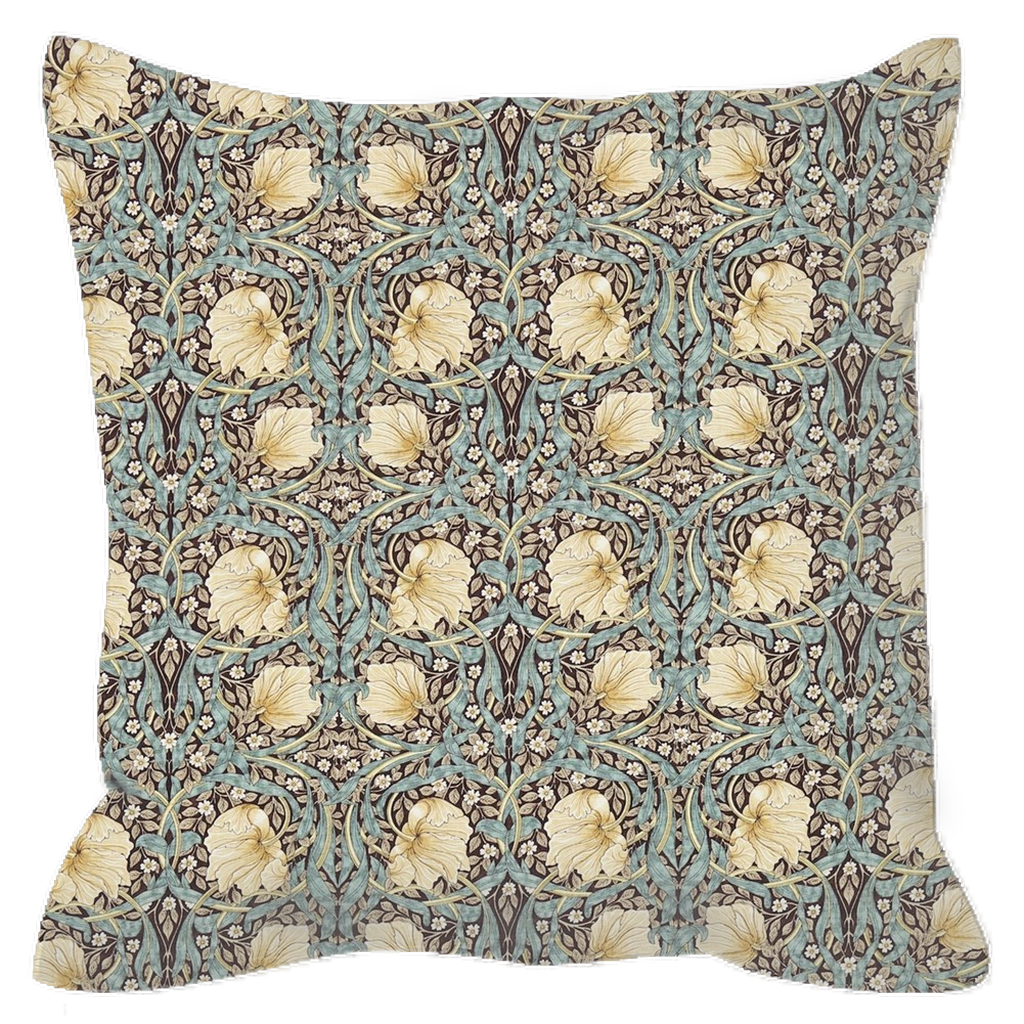 Pimpernel Outdoor Pillows William Morris Bullrush Slate Blue