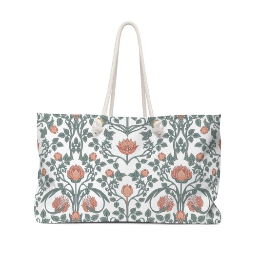 William Morris Elegant Floral Weekend Bag