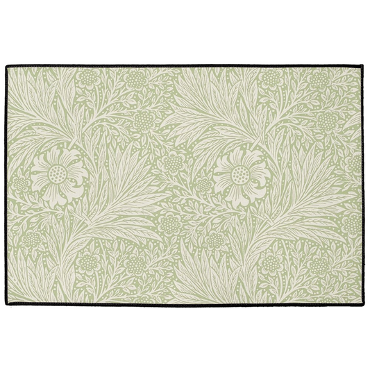 Sonoma Indoor/Outdoor Floor Mat William Morris Sage Green Marigold