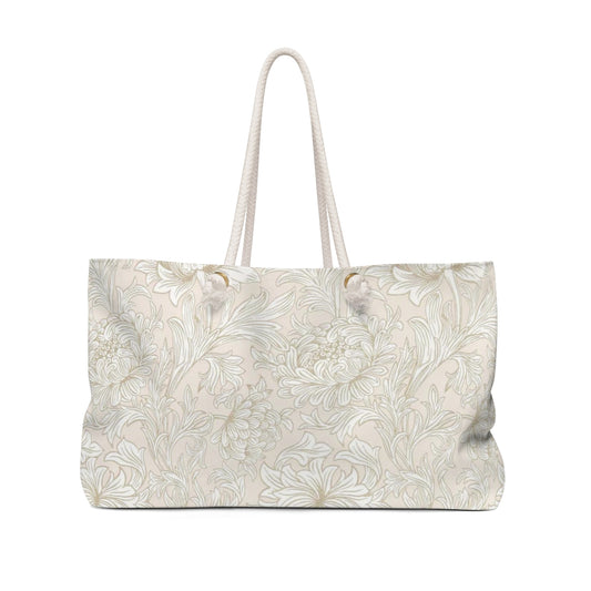 William Morris Chrysanthemum Toile Pink Weekend Bag