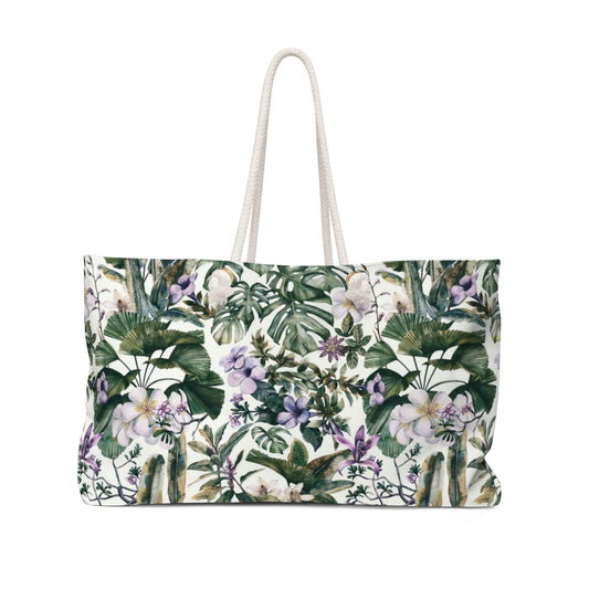 Tropical Plumeria Weekend Bag
