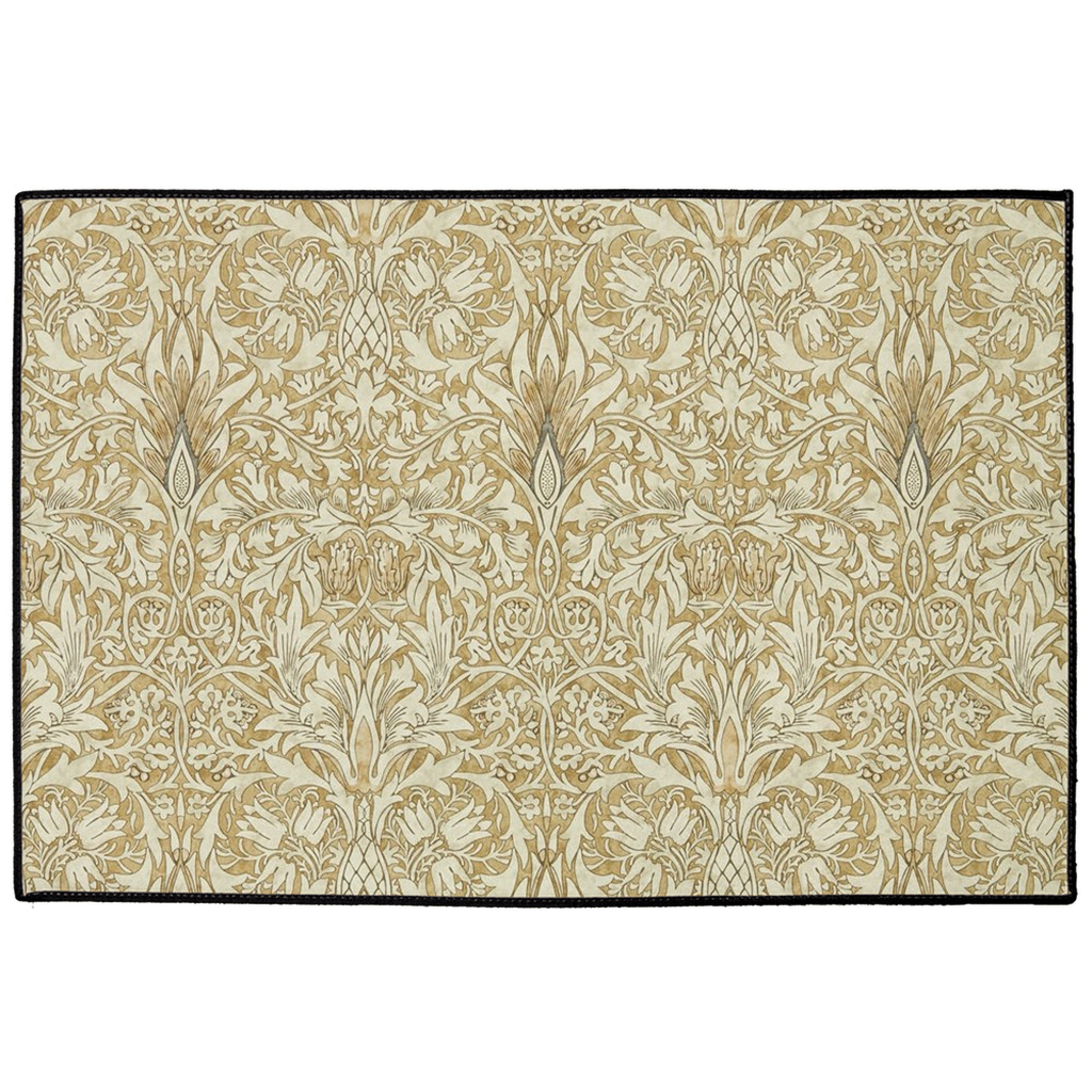 Burleigh Indoor/Outdoor Floor Mat William Morris Snakeshead Gold