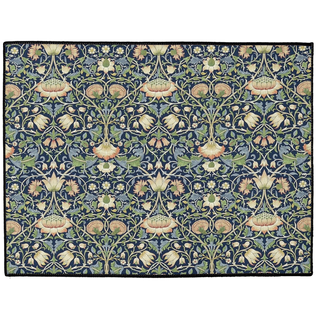 Lodden Indoor/Outdoor Floor Mat William Morris Indigo Blue