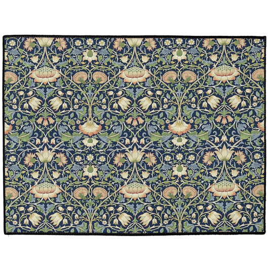 Lodden Indoor/Outdoor Floor Mat William Morris Indigo Blue
