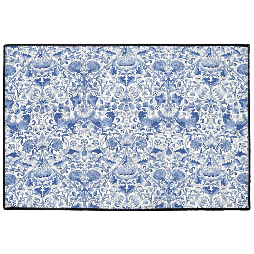 Lodden Indoor/Outdoor Floor Mat William Morris China Blue