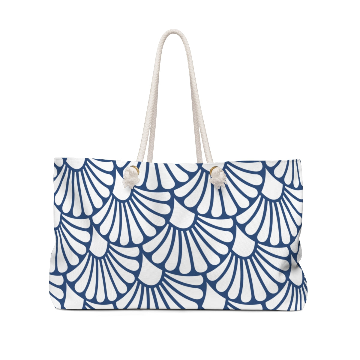 Art Nouveau Blue Fan Weekend Bag
