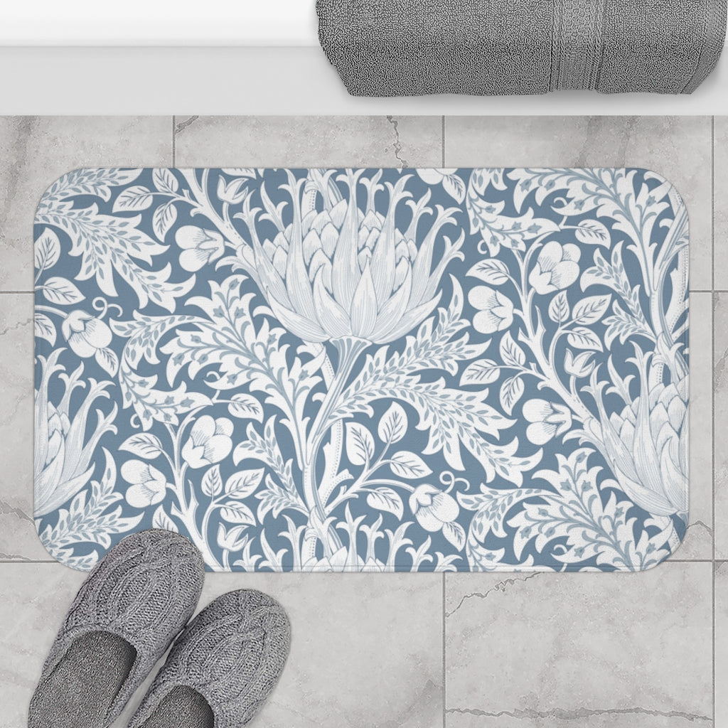 William Morris Blue Artichoke Bath Mat