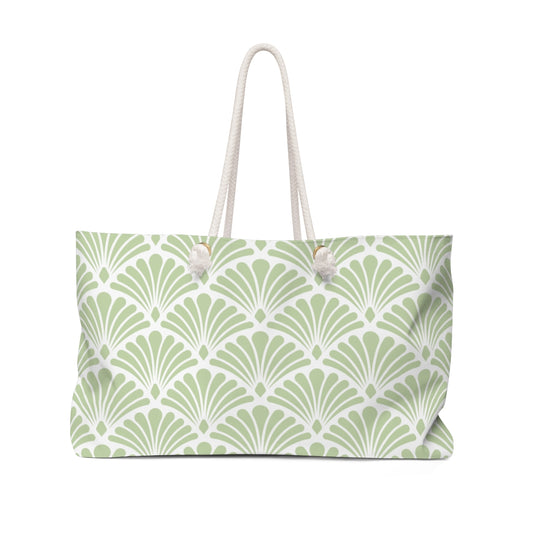 Art Deco Mint Green Weekend Bag