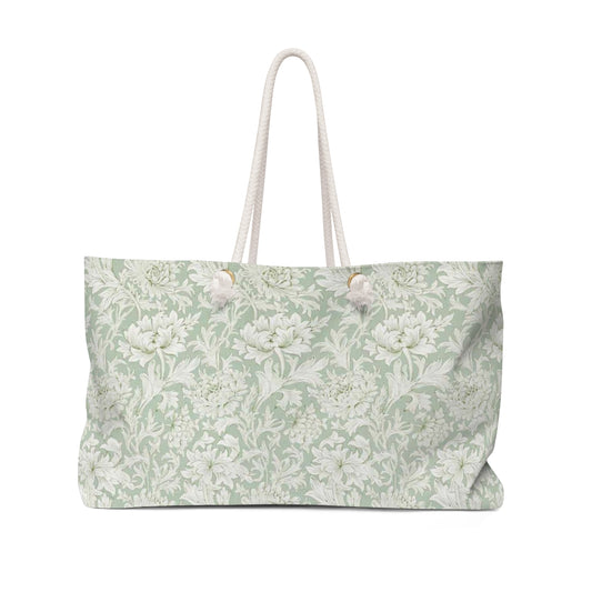 William Morris Chrysanthemum Toile Willow Weekend Bag