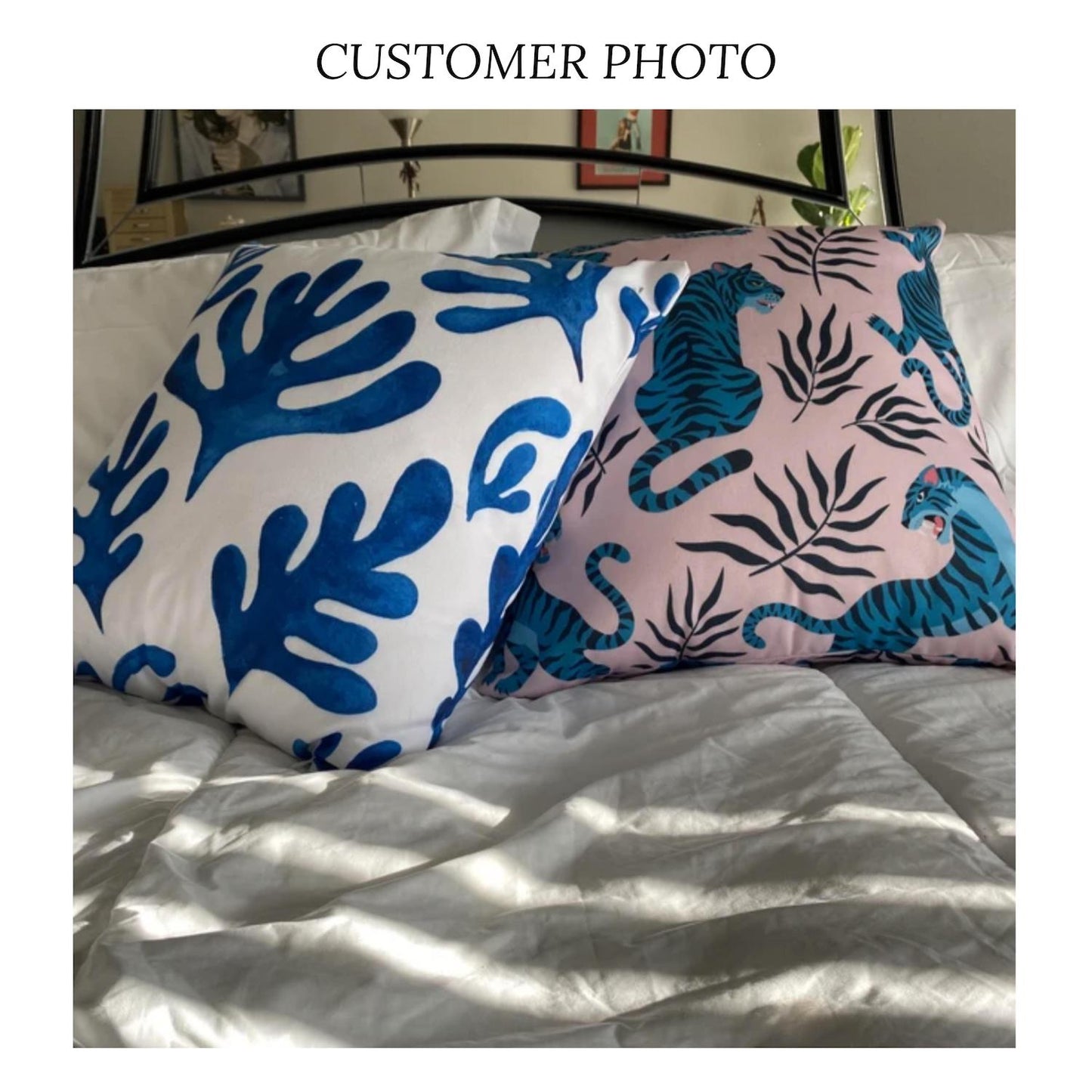 Matisse Outdoor Pillows Abstract Blue