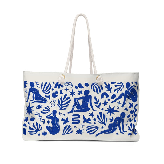 Matisse Abstract Blue Nude Weekend Bag