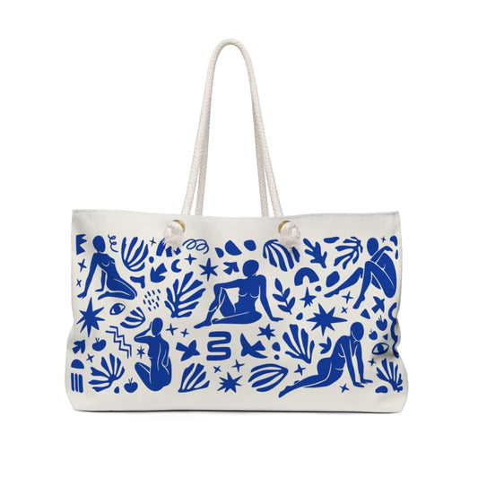 Matisse Abstract Blue Nude Weekend Bag