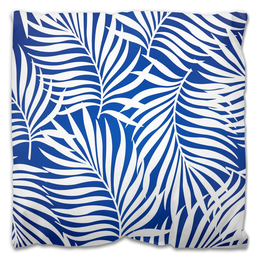 Mustique Outdoor Pillows Blue & White