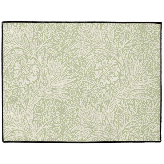 Sonoma Indoor/Outdoor Floor Mat William Morris Sage Green Marigold