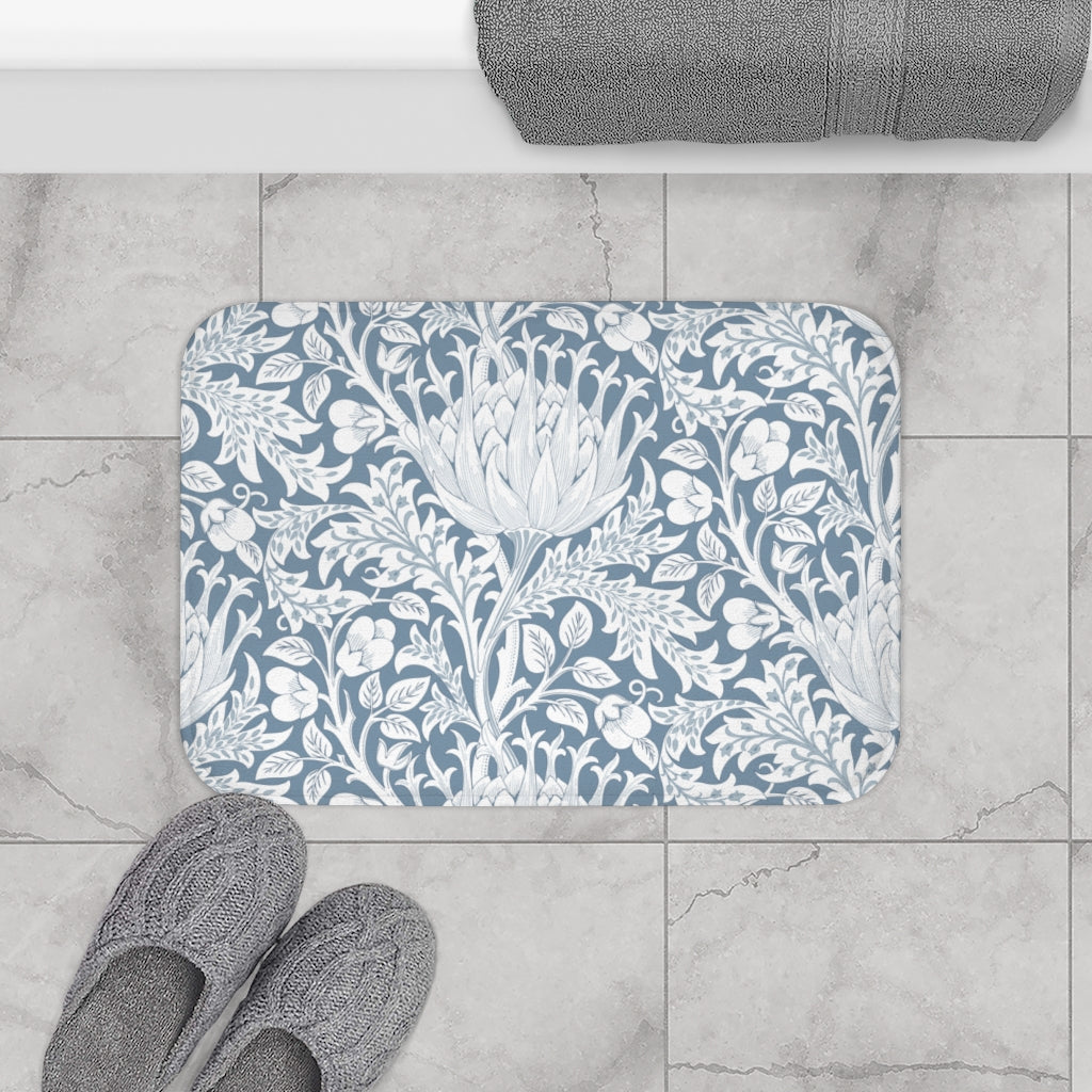 William Morris Blue Artichoke Bath Mat