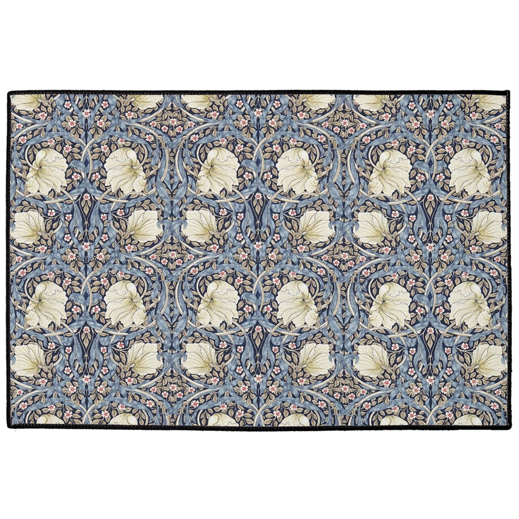 Bruges Indoor/Outdoor Floor Mat William Morris Pimpernel Blue