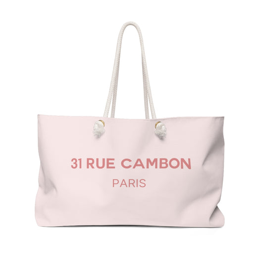 31 Rue Cambon Paris Rose Pink Weekend Bag