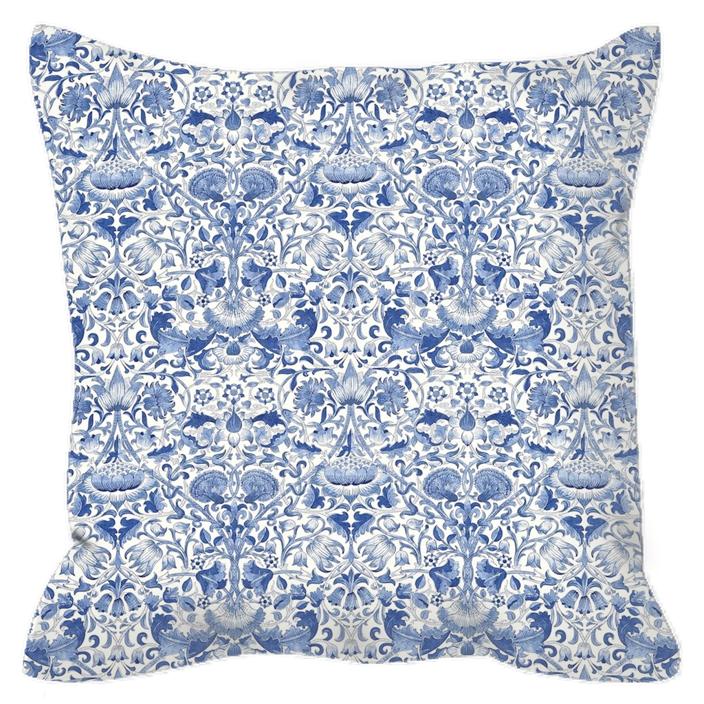 Lodden Outdoor Pillows William Morris China Blue & White