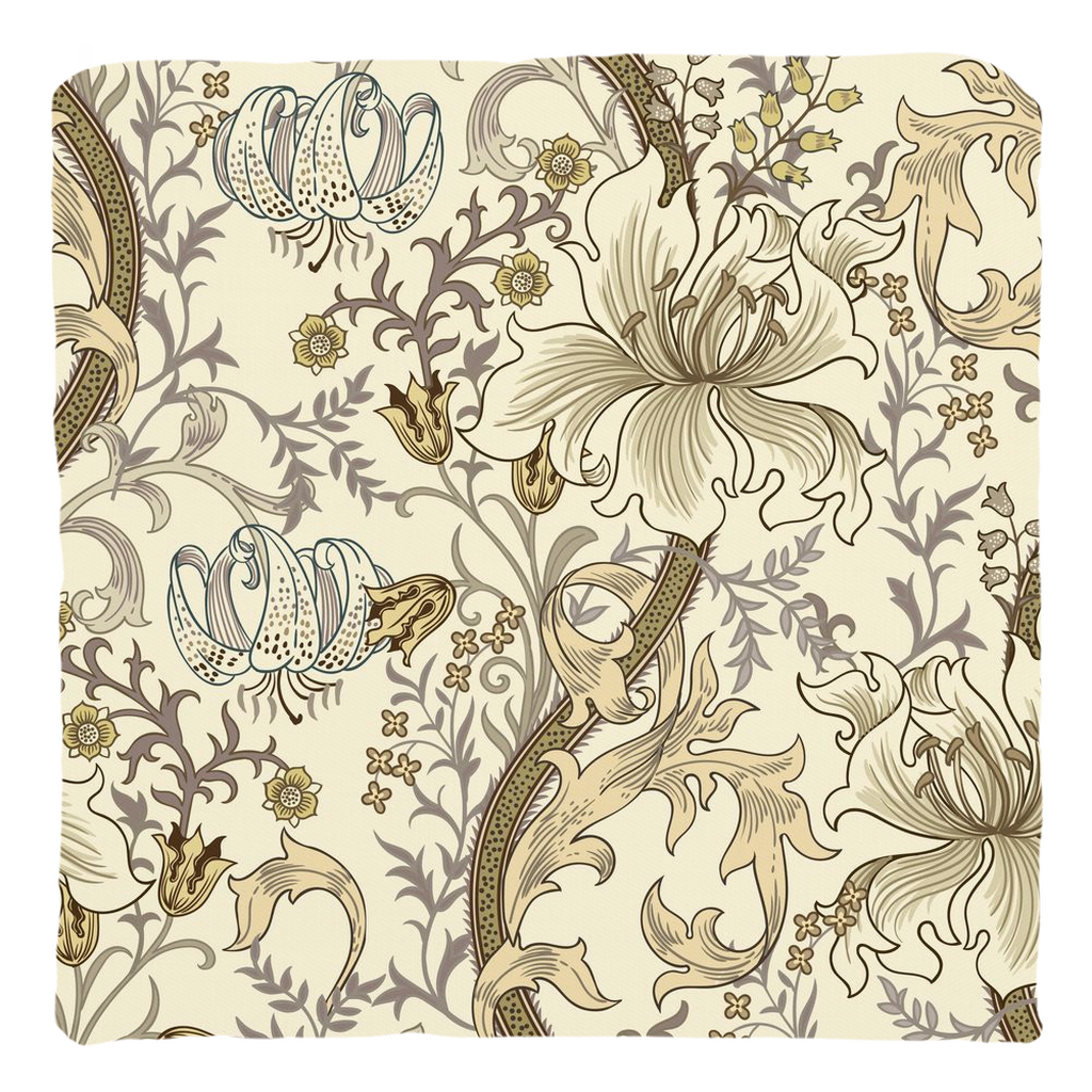William Morris Cotton Pillows Enchanted Golden Lily Autumn