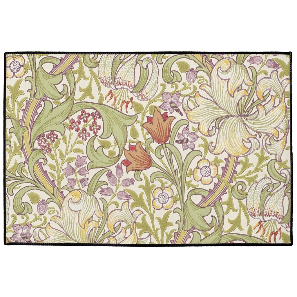 Wilton Indoor/Outdoor Floor Mat William Morris Golden Lily Lilac