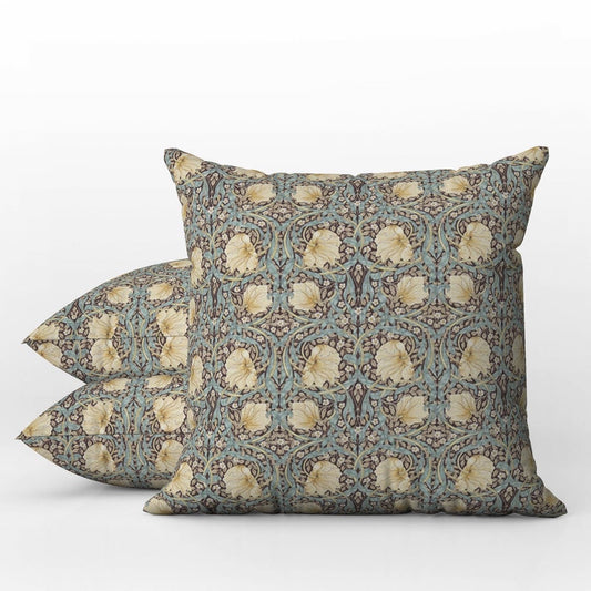 Pimpernel Outdoor Pillows William Morris Bullrush Slate Blue