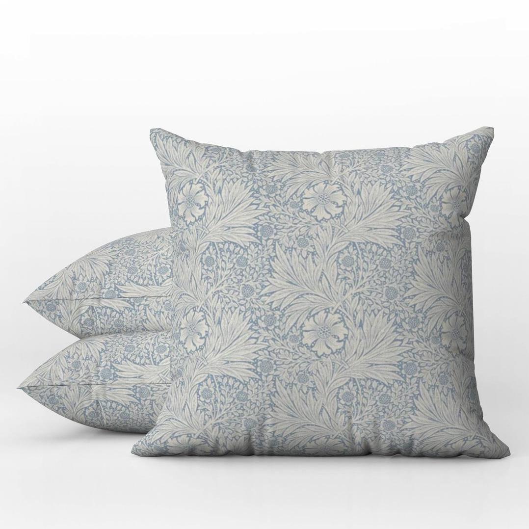Marigold Outdoor Pillows William Morris Powder Blue