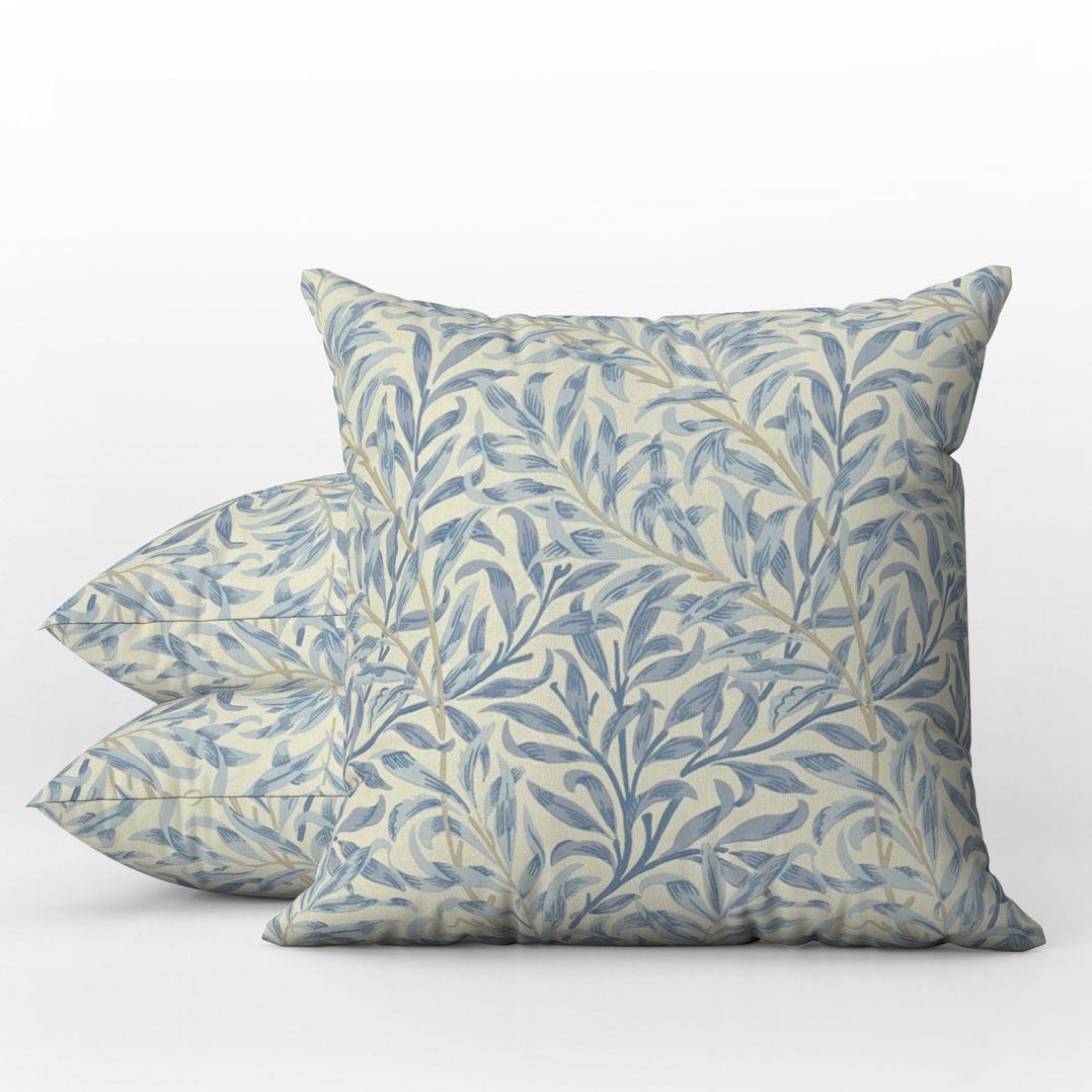 Willow Bough Outdoor Pillows William Morris Blue & Cream
