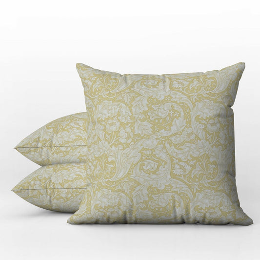 Bachelors Button Outdoor Pillows William Morris Golden Yellow