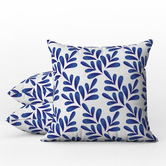 Tavira Outdoor Pillows Abstract Blue