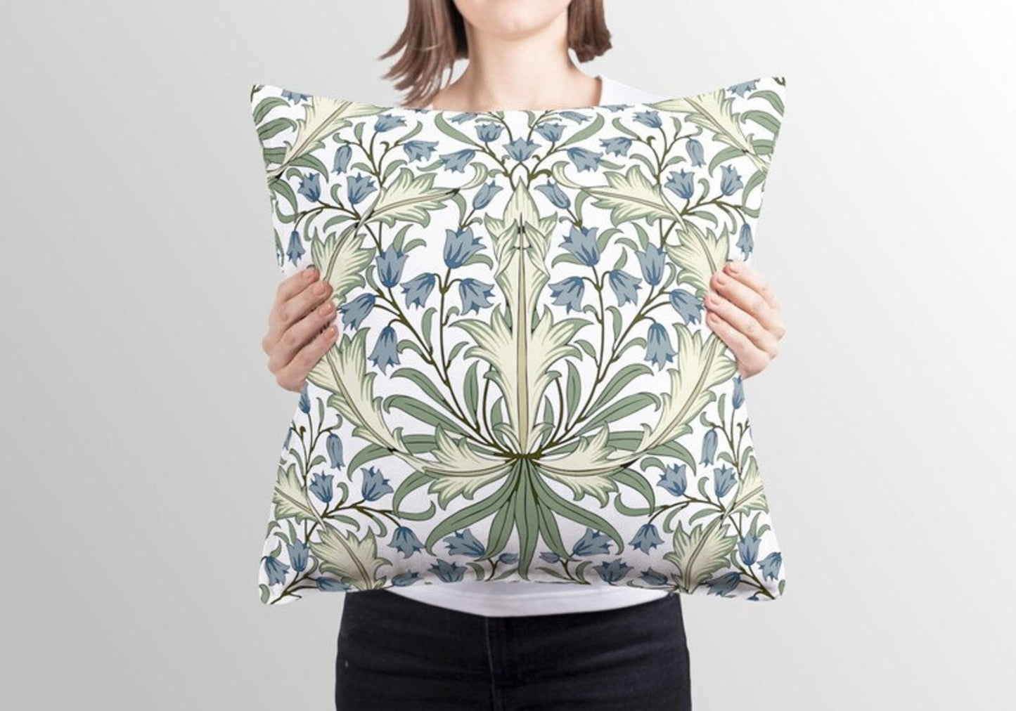 Chantilly Outdoor Pillows William Morris Bluebell