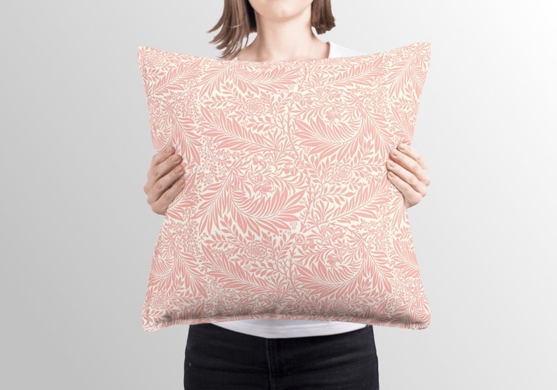 Larkspur Outdoor Pillows William Morris Soft Pink
