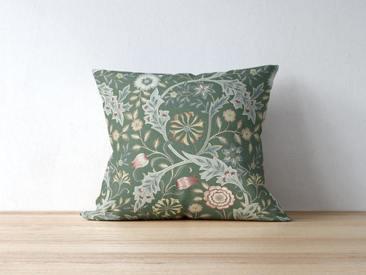 Wilhelmina Orkney Cotton Pillow Sage Green