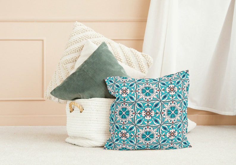 Outdoor shop pillows turquoise