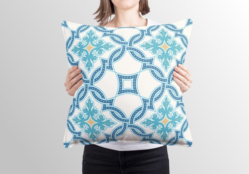 Peniche Outdoor Pillows Mint Green Turquoise