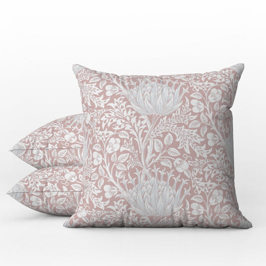 Artichoke Outdoor Pillows William Morris Pink