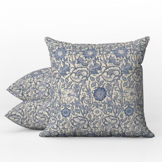 Pink & Rose Outdoor Pillows William Morris China Blue