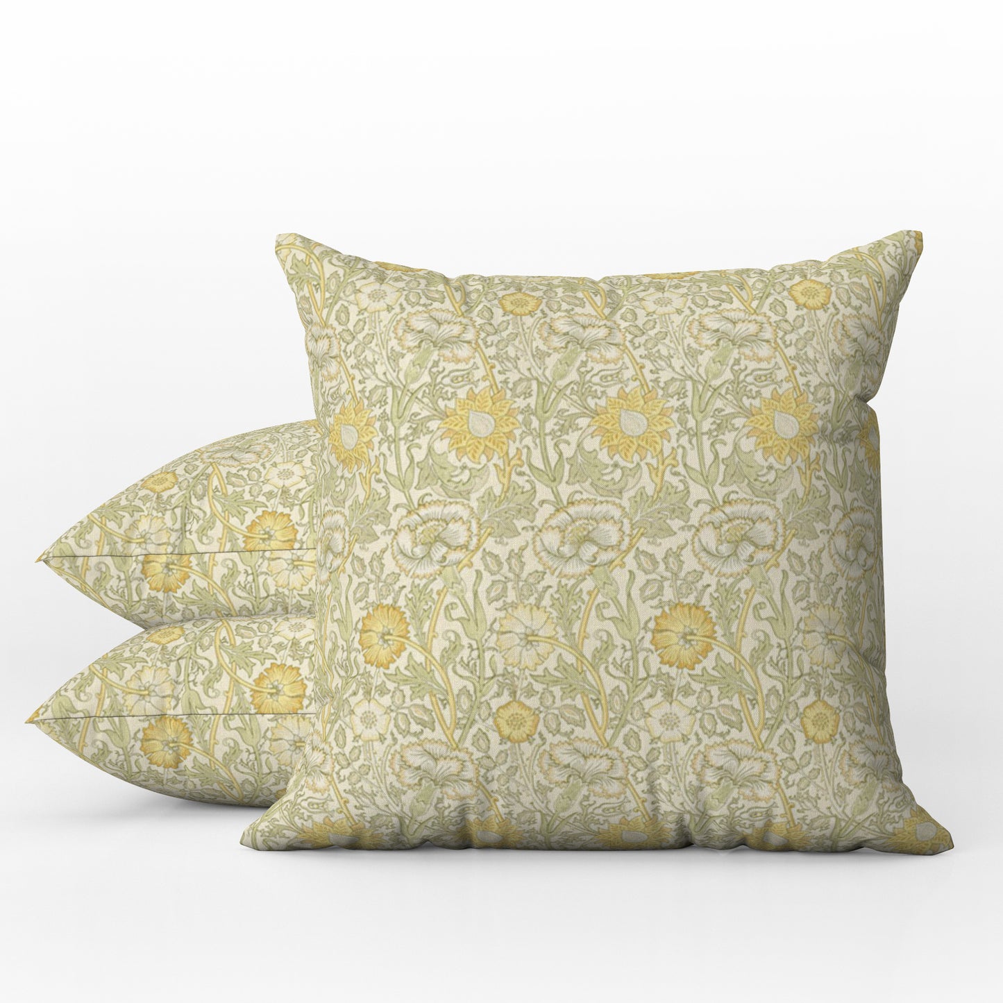 Pink & Rose Outdoor Pillows William Morris Cowslip Fennel Yellow
