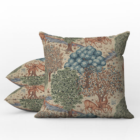 The Brook Outdoor Pillows William Morris Linen