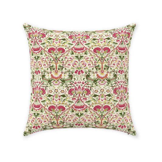 Lodden Cotton Throw Pillows William Morris Rose Thyme