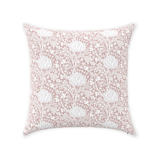 William Morris Cotton Pillows Artichoke Rose Blush